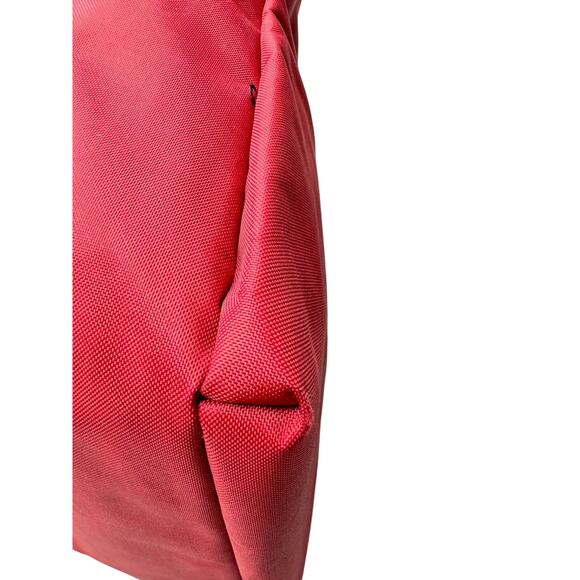 Burberry Blue Label Red Nylon w Nova Check at Zipper Tote - Picture 12 of 14